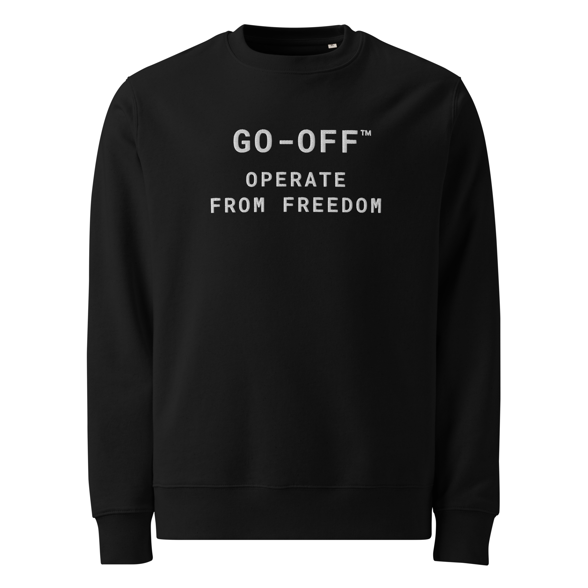 Organic Statement Sweatshirt (WHT-EMB)